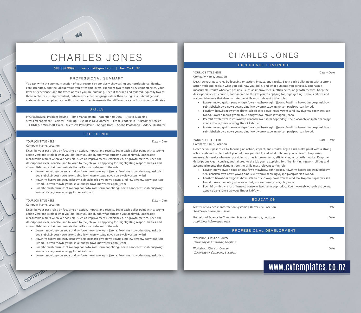 ATS-Friendly CV Template for Microsoft Word