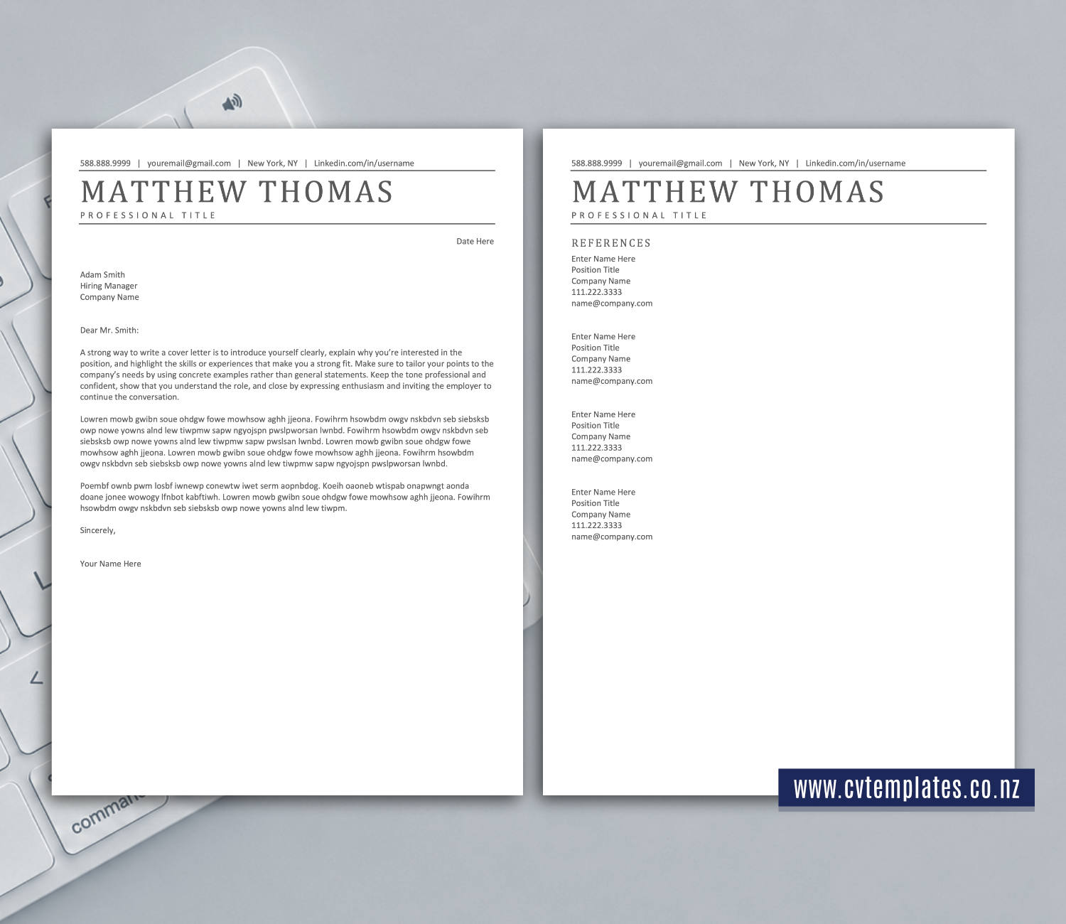 ATS-Friendly CV Template for Microsoft Word