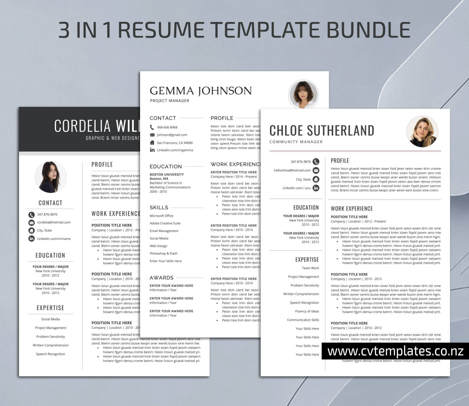 www.cvtemplates.co.nz-resume images