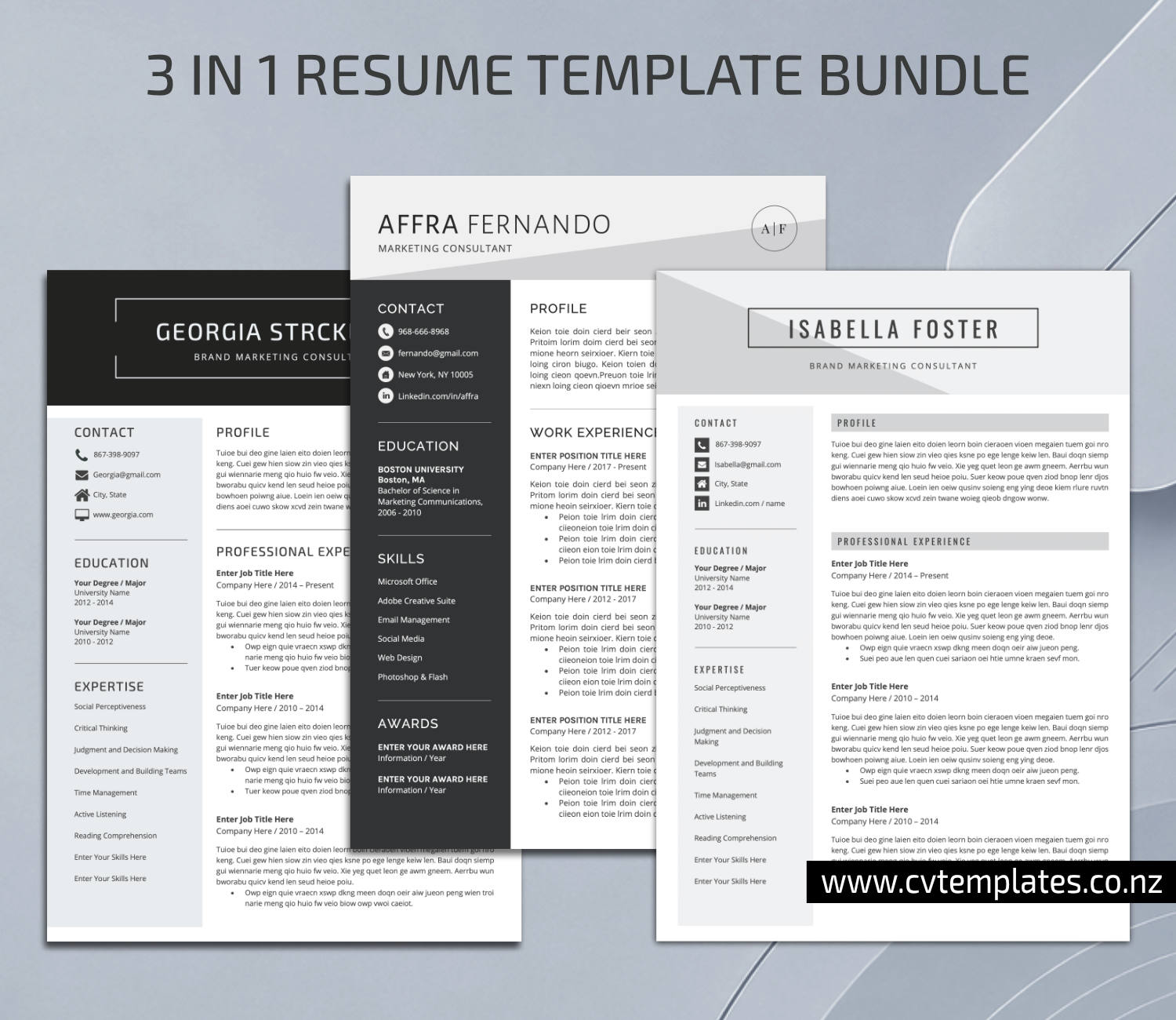 www.cvtemplates.co.nz-resume images
