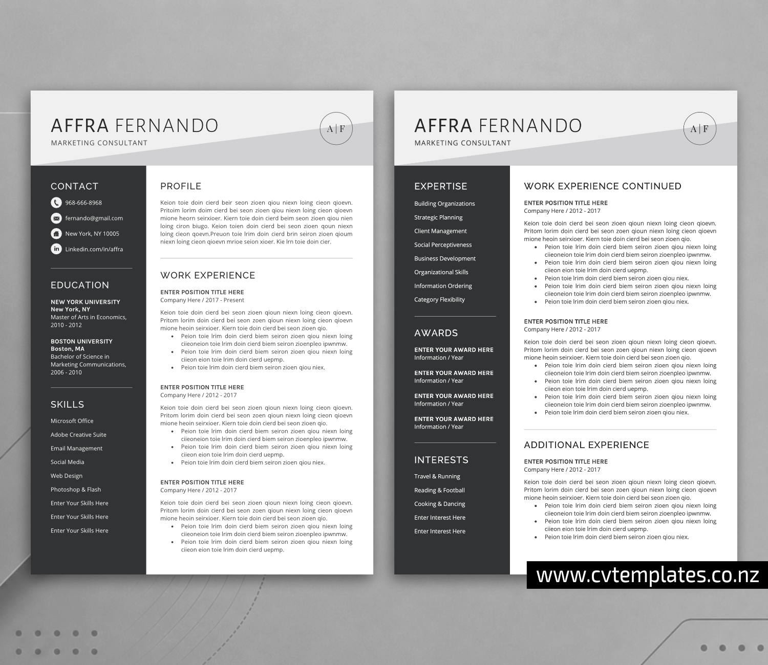 www.cvtemplates.co.nz-resume images