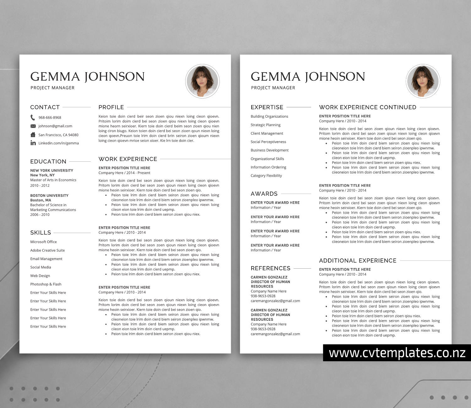 www.cvtemplates.co.nz-resume images