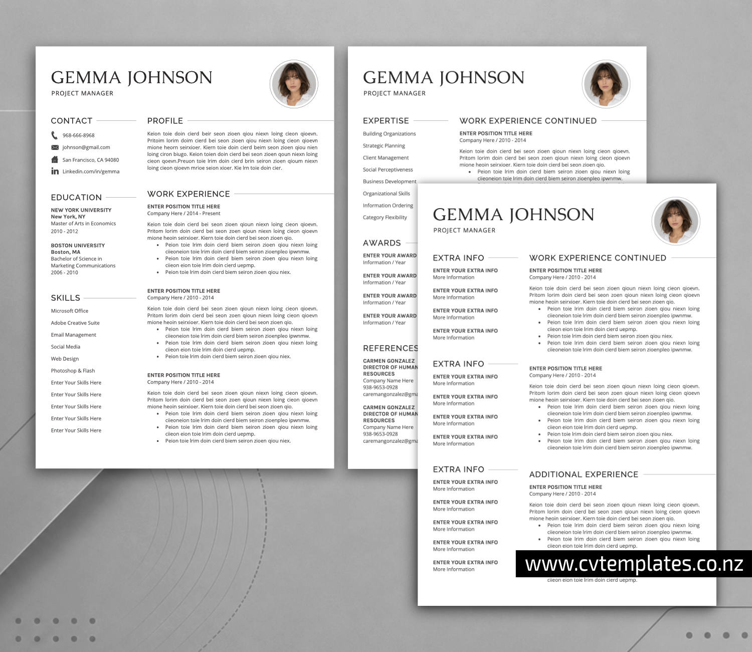www.cvtemplates.co.nz-resume images