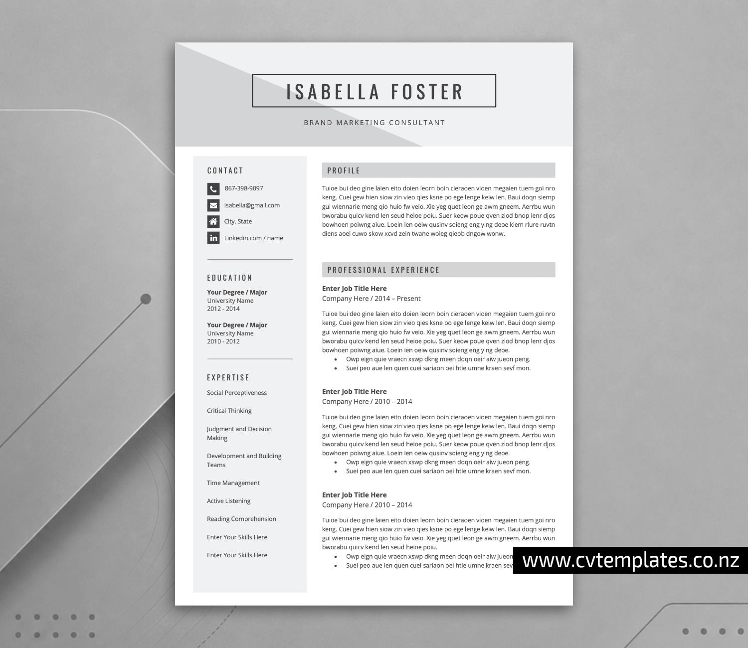 www.cvtemplates.co.nz-resume images